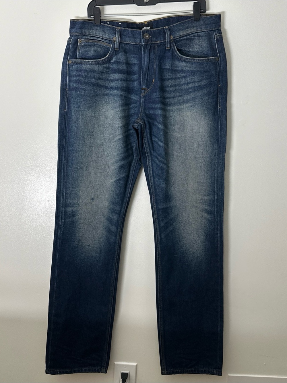 Hudson Jeans Mens Size 34 Byron 5 Pocket Straight Cotton Denim Jeans W 34x L34